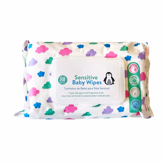 Производители детских влажных салфеток по низкой цене. Бытовые влажные детские салфетки на заказ.