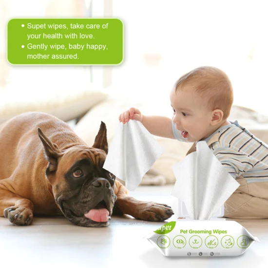 Biokleen OEM 80 шт. 100 шт. домашние животные для чистки собак ванна для ушей собаки влажные салфетки для домашних животных